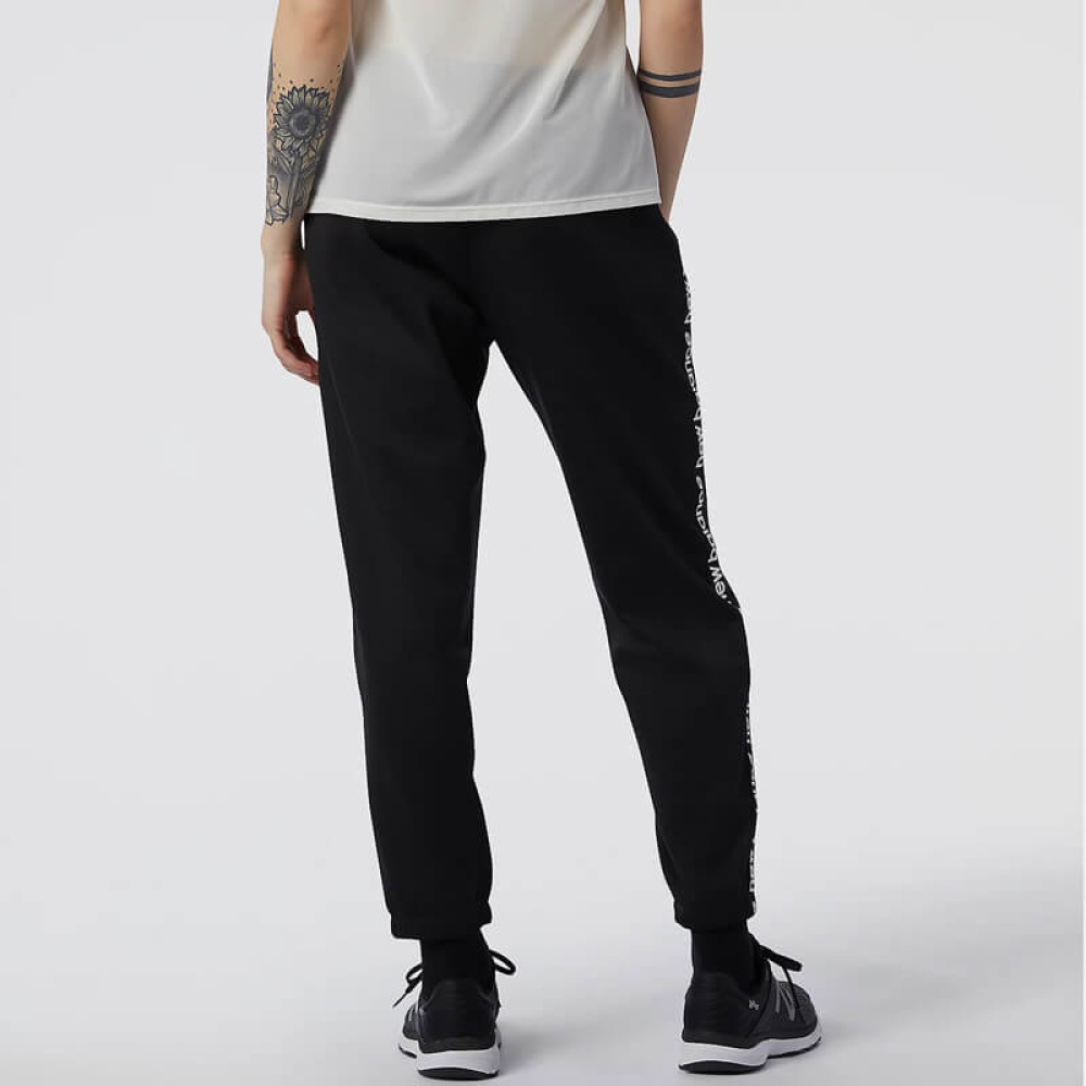 Παντελόνι Φόρμας New Balance WP13176BK Μαύρο