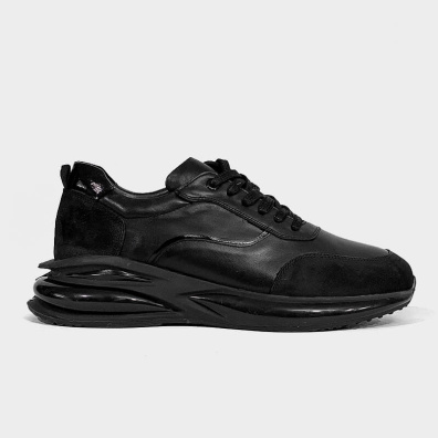 Δερμάτινο Sneaker Bravelli 10250 Μαύρο