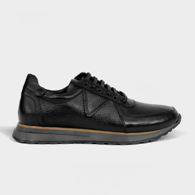 Δερμάτινο Sneaker Bravelli 10251 Μαύρο