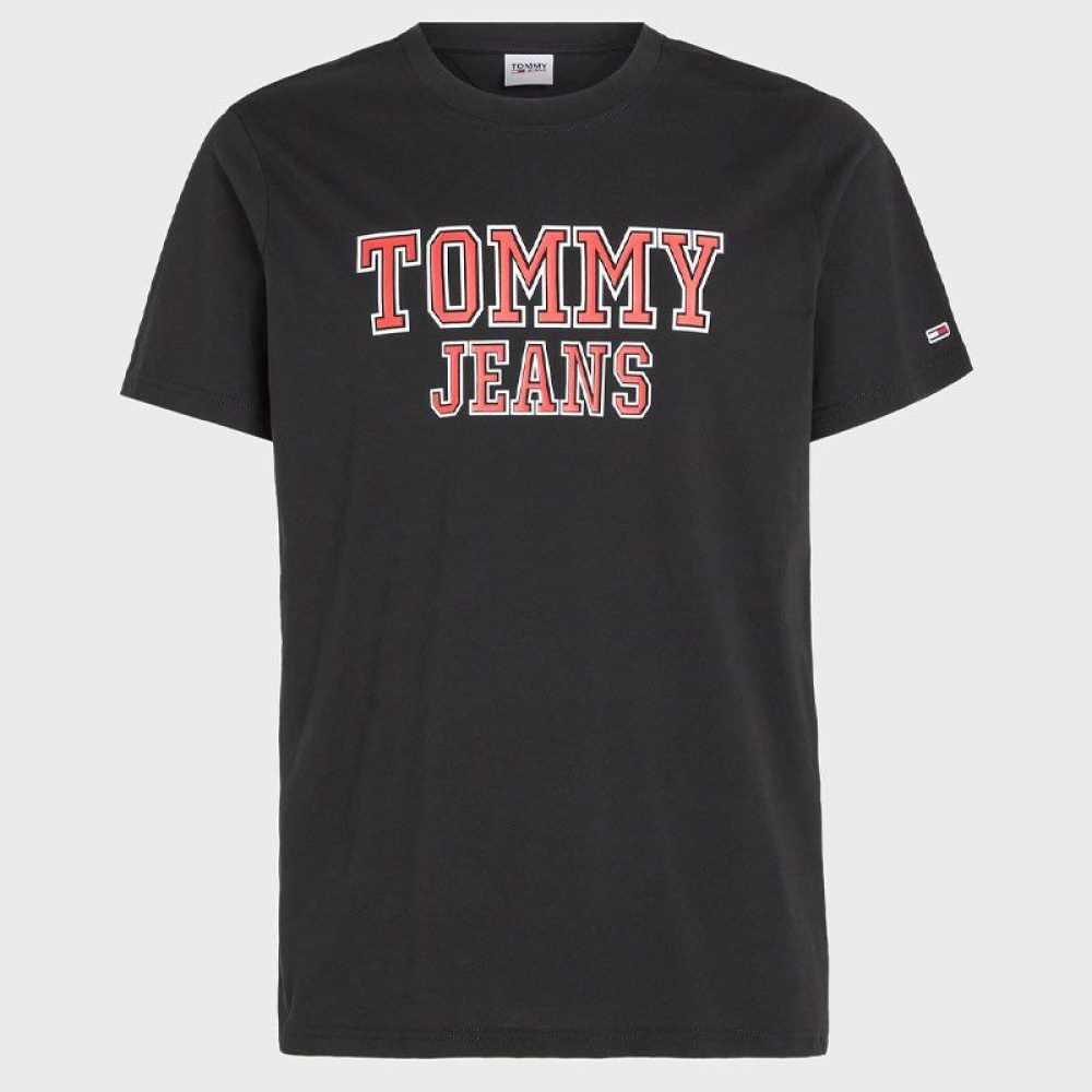 T-shirt Με Στάμπα Tommy Hilfiger DM0DM16405-BDS Μαύρο