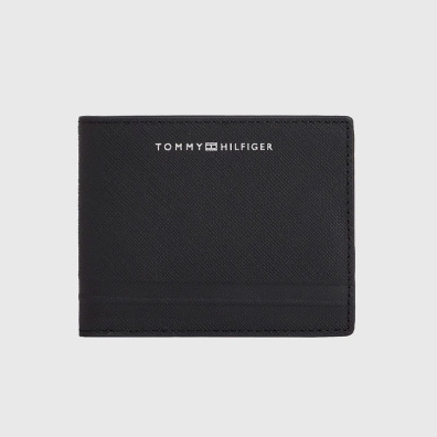 Δερμάτινο Πορτοφόλι - Καρτοθήκη Tommy Hilfiger AM0AM10981-BDS Μαύρο