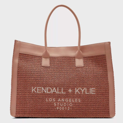 Ψάθινη Τσάντα Ώμου Kendall+Kylie Capri HBKK-223-0010-70 Ροζ