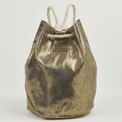 Ψάθινη Τσάντα Θαλάσσης Backpack Pierre Cardin Β957 Χρυσό