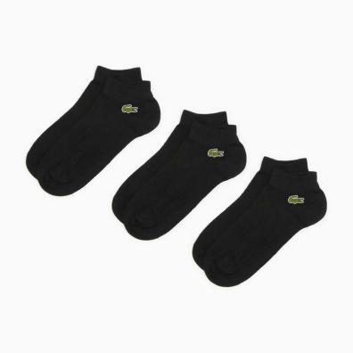 Κάλτσες Lacoste 3 Ζεύγη RA4183-8VM Μαύρο