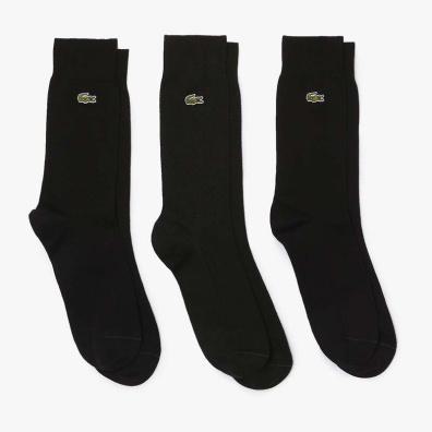 Κάλτσες Lacoste 3 Ζεύγη RA4261-031 Μαύρο
