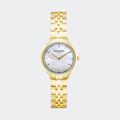 Ρολόι Pierre Cardin La Gloire Nouvelle Crystals PC902682F305 Χρυσό
