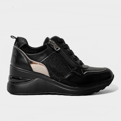 Sneaker Με Πλατφόρμα Adam's 1-872-22501-29 Μαύρο