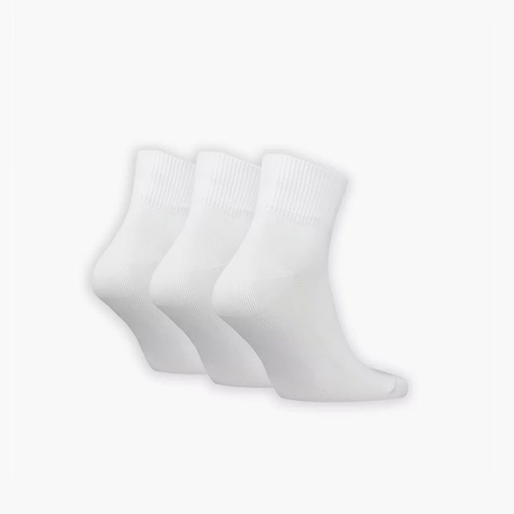 Κάλτσες Levi`s Mid Cut Batwing Logo Recycled 3 Ζεύγη 37157-1018 Άσπρο