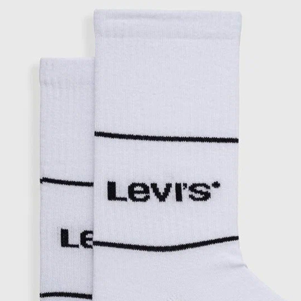 Κάλτσες Levis Short Cut Logo Sport 2 Ζεύγη 37157-0665 Άσπρο
