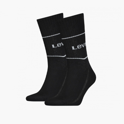 Κάλτσες Levis Short Cut Logo Sport 2 Ζεύγη 37157-0666 Μαύρο