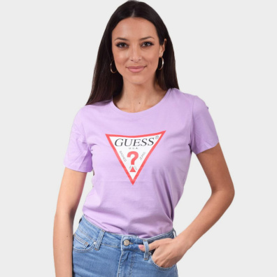 T-shirt Με Λογότυπο Guess W1RI00I3Z11-G4G8 Λιλά