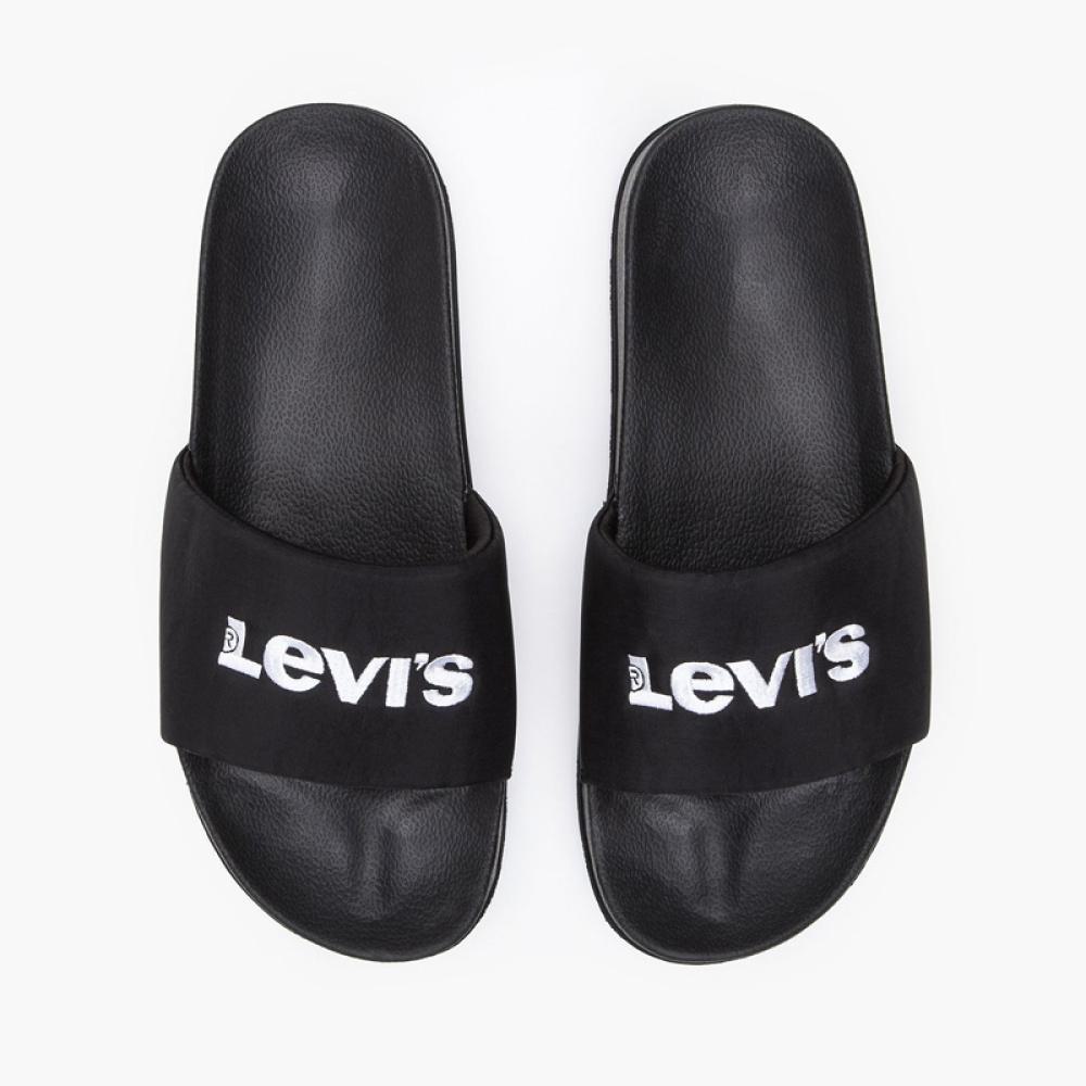Δίπατες Παντόφλες Slides Levi's D7889-0001 Μαύρο