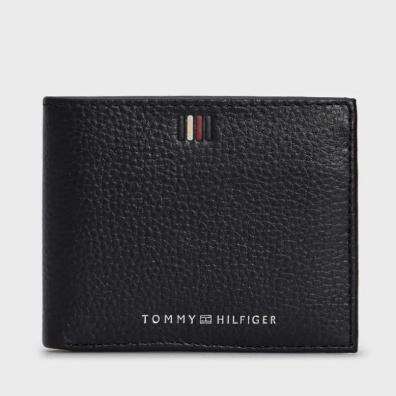 Δερμάτινο Πορτοφόλι-Καρτοθήκη Tommy Hilfiger AM0AM11854-BDS Μαύρο