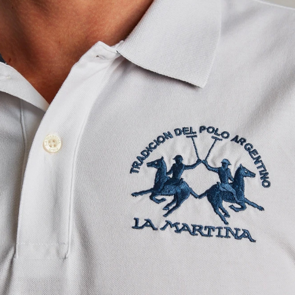 T-Shirt La Martina CCMP01PK001-3CCCD25-0000 Άσπρο