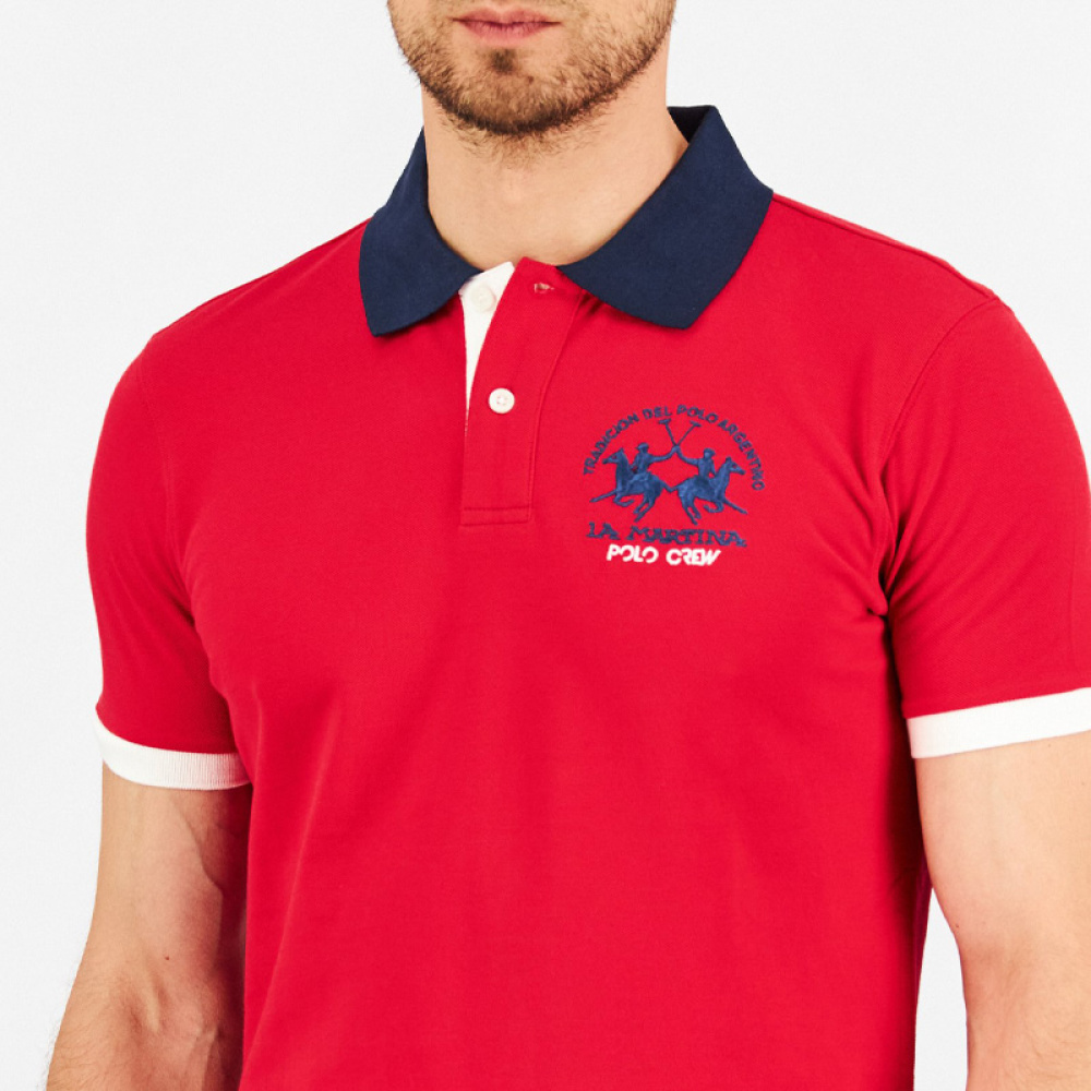 T-Shirt La Martina XMP310-PK031-06005 Κόκκινο