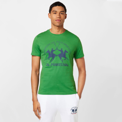 T-Shirt La Martina XMR011-JS206-03045 Πράσινο