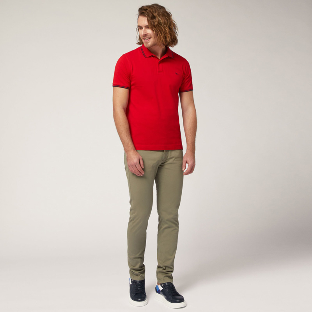 T-Shirt Polo Harmont & Blaine LNL010021148-501 Κόκκινο