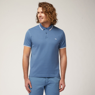 T-Shirt Polo Harmont & Blaine LNL010021148-856 Γαλάζιο