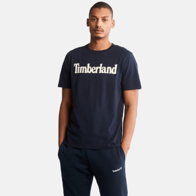 T-shirt Mε Λογότυπο Timberland TB0A2BRN-433 Μπλε