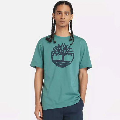 T-shirt Mε Λογότυπο Timberland River Tree TB0A2C6S-CL6 Πράσινο