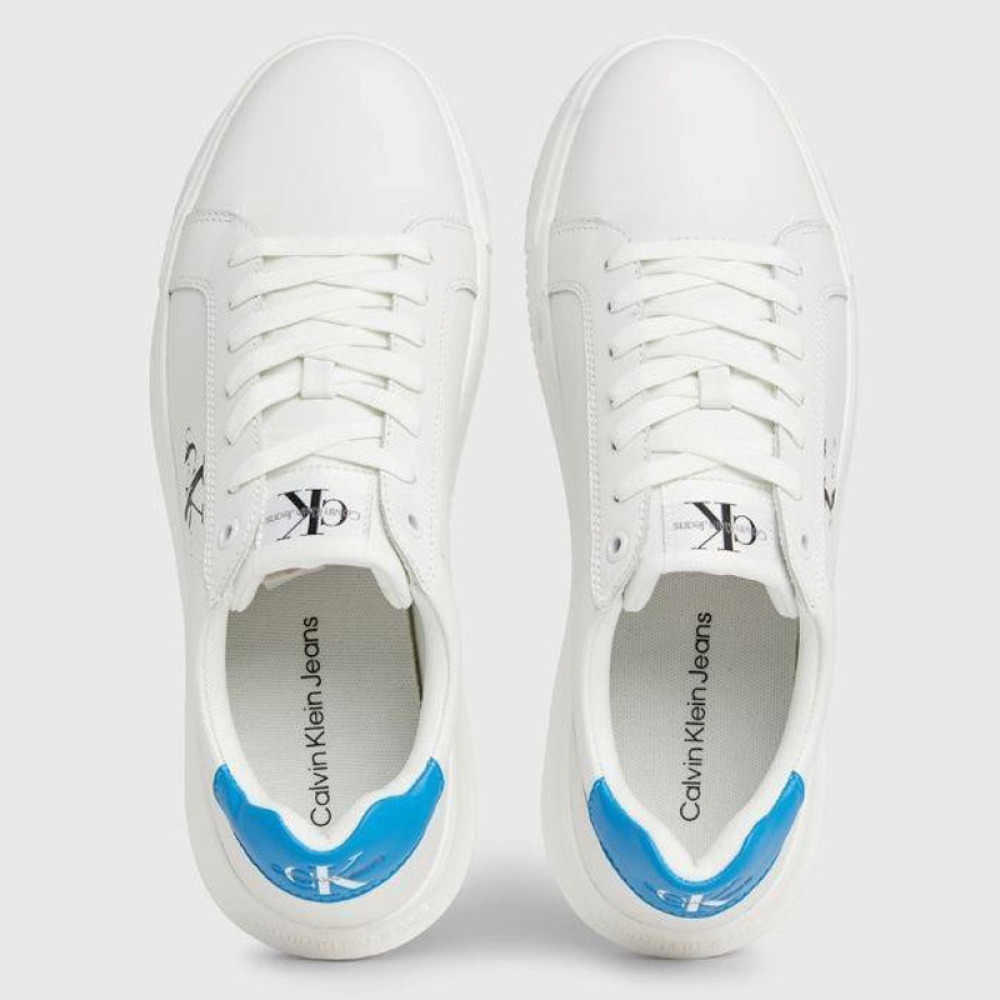 Δερμάτινα Sneaker Calvin Klein YM0YM0068-0LI Άσπρο