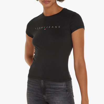 T-Shirt Tommy Hilfiger DW0DW17827-BDS Μαύρο